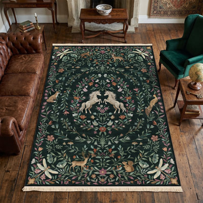Tapis 5 pi x 8 pi Enchanted Forest Tapisserie