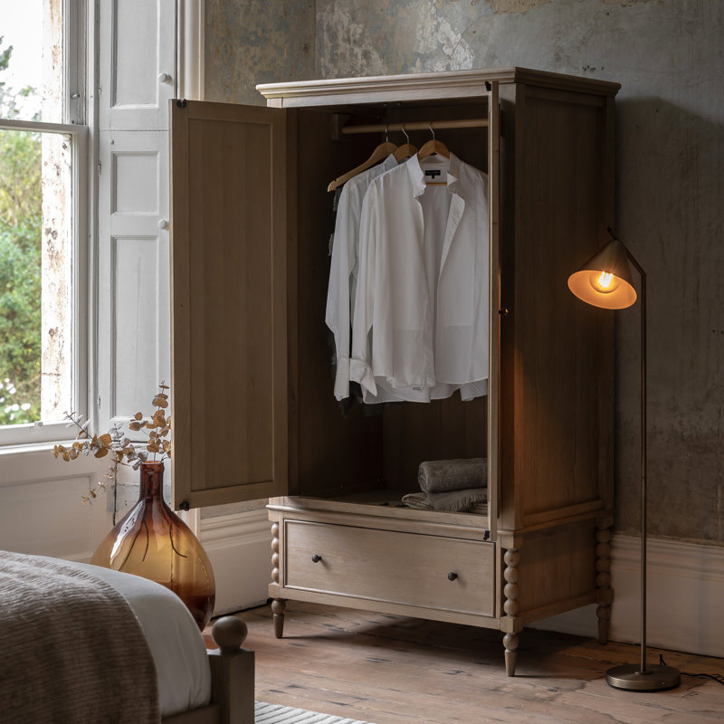 Solid + Manufactured Wood Wardrobe