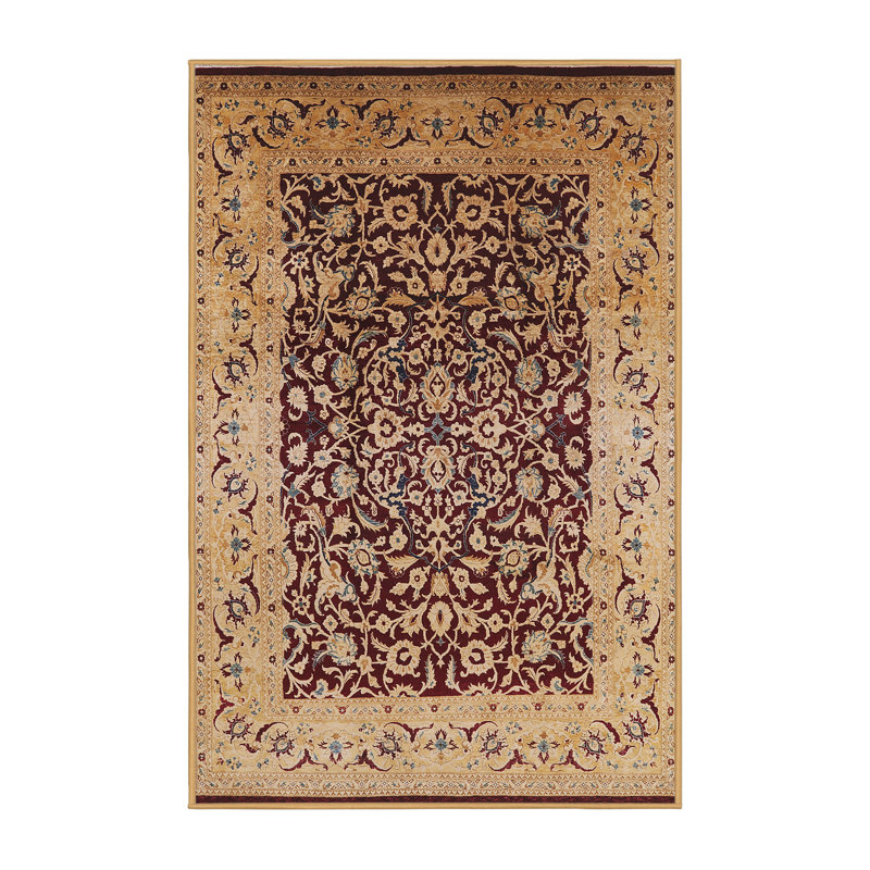 Tapis oriental rouge / brun clair, Rectangle 3 pi x 5 pi