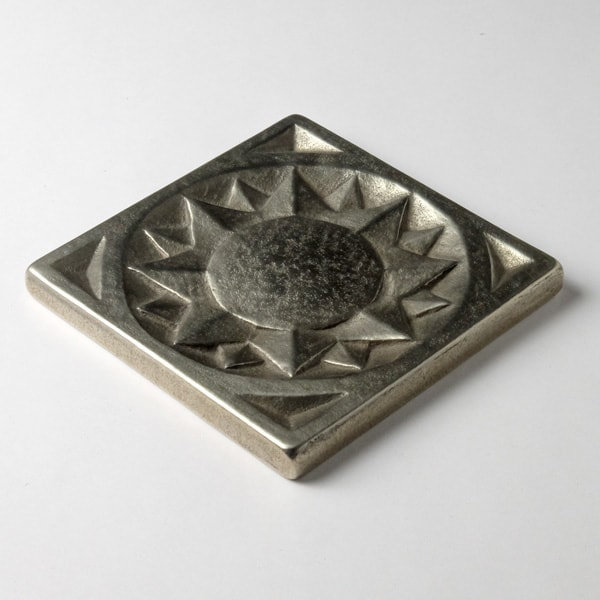 3" x 3" Metal Sun Decorative Tile Inser