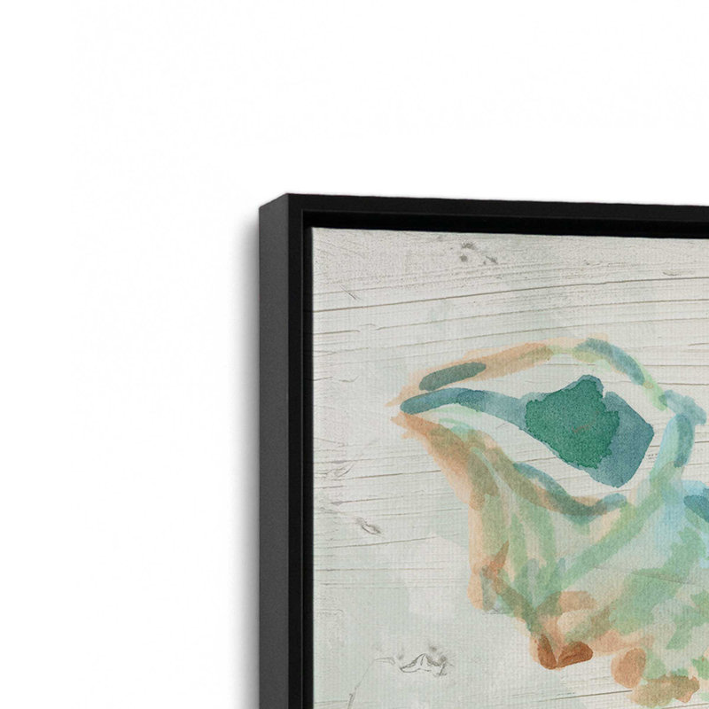 Reproduction d'art sur toile Saltwashed Shells II par June Erica Vess, H 36 po x l 36 po, Noir