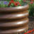 Brown, Galvanized Raised Garden Bed 2-Piece Set, 23.5 X 23.5 X 12.01 Inches, Outdoor Set, Specifically For Vegetable And Flower Growing.