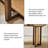 70.87"Simple and modern rectangular solid wood dining table-1082878866