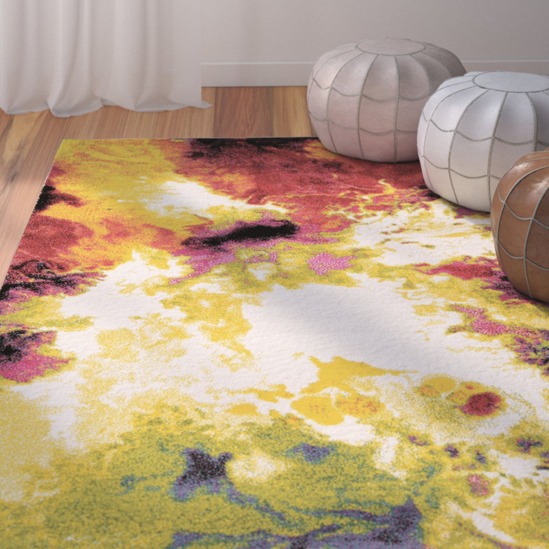 Lindie Abstract Indoor Rug, Rectangle 5' x 7'6"