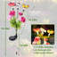 Ensemble de 2 lampes solaires oscillantes pour jardin, 7 têtes en forme de lotus violet enneigé et 3 décorations papillon colorées, lumière chaude, étanche IP65, autonomie de 10 à 12 heures, idéales pour les mariages, les fêtes et les cadeaux.