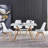 Modern Minimalist Style Dining Table MDF wooden Top-576040762