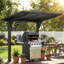 Abri d'auto extérieur en métal pour terrasse-125304322