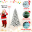 Arbre de Noël illuminé enneigé 6 pi-1449941602