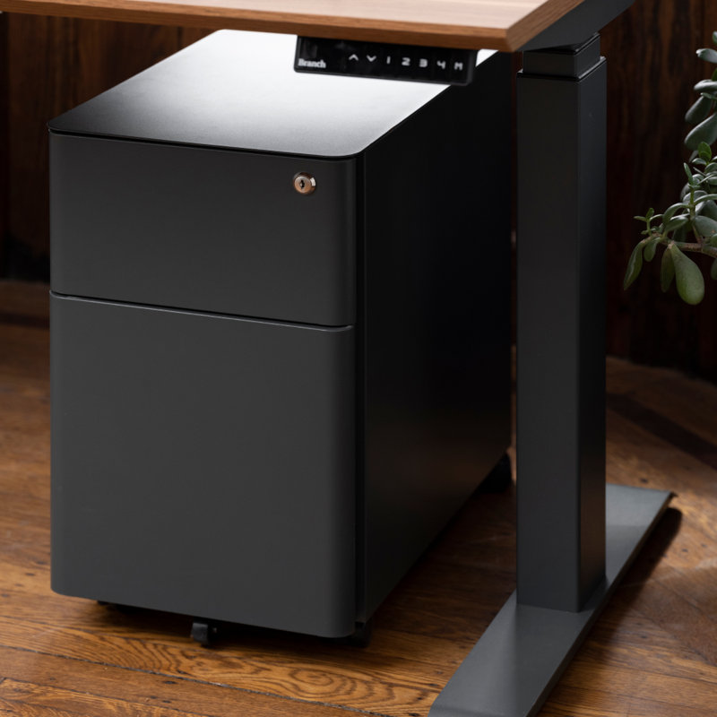 Small Filing Cabinet, Charcoal