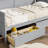Twin Size Pine Wood Daybed with two Storage Drawers ,Grey-1368577389
