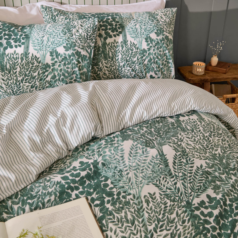 Topiary No Pattern Duvet Cover Set with Pillowcases Included, Kingsize Duvet Cover + 2 Standard Pillowcases