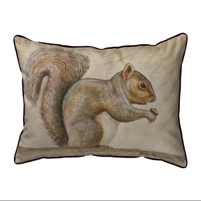 Squirrel Indoor/Outdoor Throw Pillow