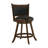 Caesare Swivel Stool in Brown and Black-124856156