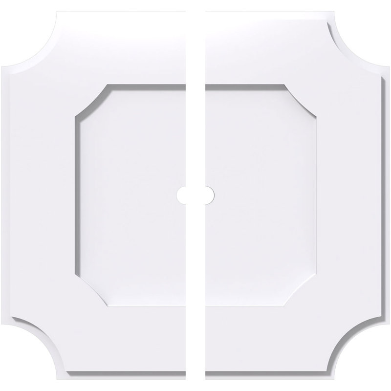 Médaillon de plafond contemporain en PVC de qualité architecturale 12 po x P 5 po x P 7 po x P 1 po
