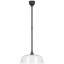 Thomas O'Brien, "Academy Pendant in Matte Black with 16" Soft Copper Rockhouse Shade-1410709876-1410709878