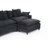 108" L Shaped Modern Sofa Modular Sectional Cloud Couch With Ottoman, 4-Seat Chenille Deep Seat Sofa With Pillow For Living Room, Bedroom And Apartment-1722230472