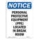 SignMission Personal Protective Equipment Sign | Wayfair