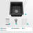 Compact Black Quartz Kitchen Sink, Modern Granite Design For Small Kitchens