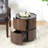 DOUBLE-LAYER STORAGE ROUND SIDE TABLE