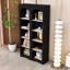Ensemble de 2 bibliothèques modernes autoportantes à 5 niveaux de H 71,6 po x l 39,1 po avec tablettes réglables et conception anti-basculement-357773425