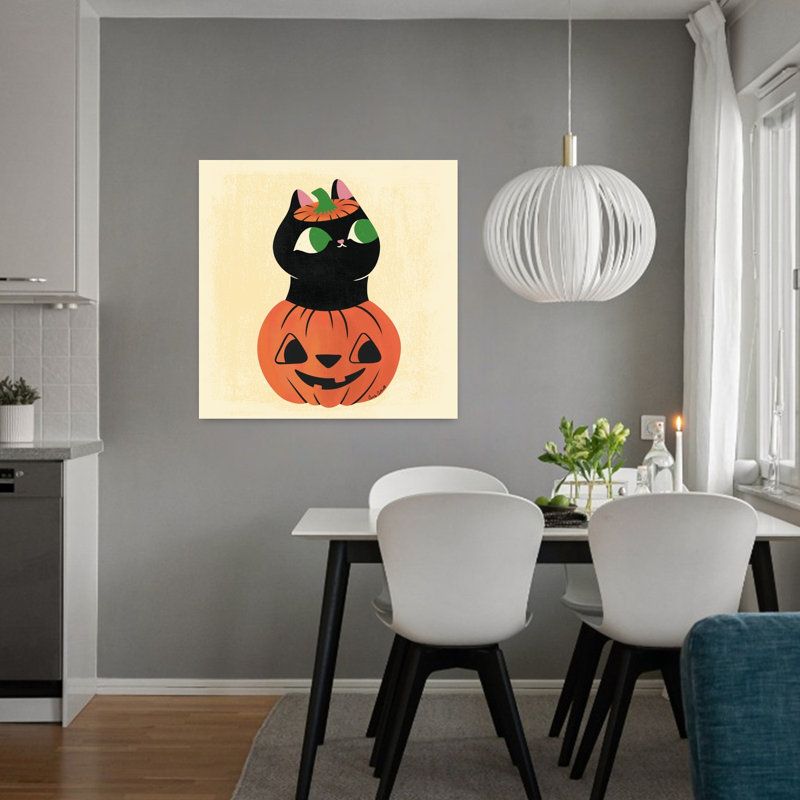 Art contemporain rétro, art de chat, H 32 po x l 32 po