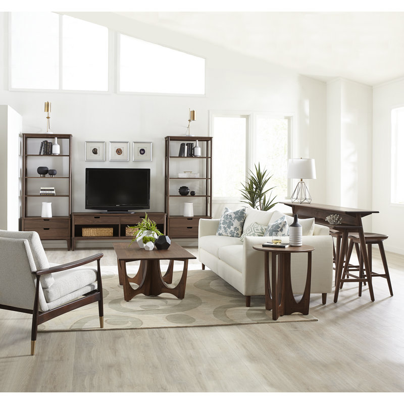 Walnut Grove Solid Wood Trestle Coffee Table