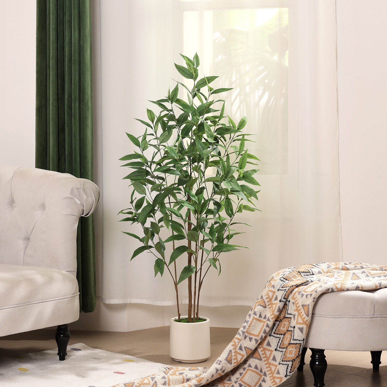 Ashwell Eucalyptus Tree in Planter, 48