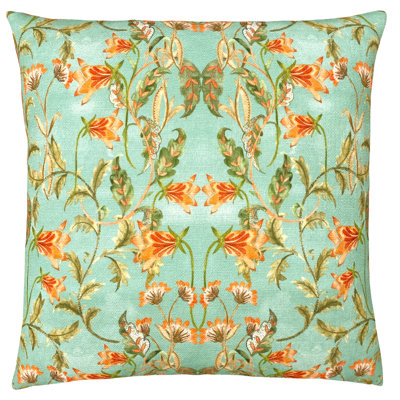 Floral Square Throw Cushion