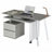 Rotating Multi-Positional Modern Desk, Grey