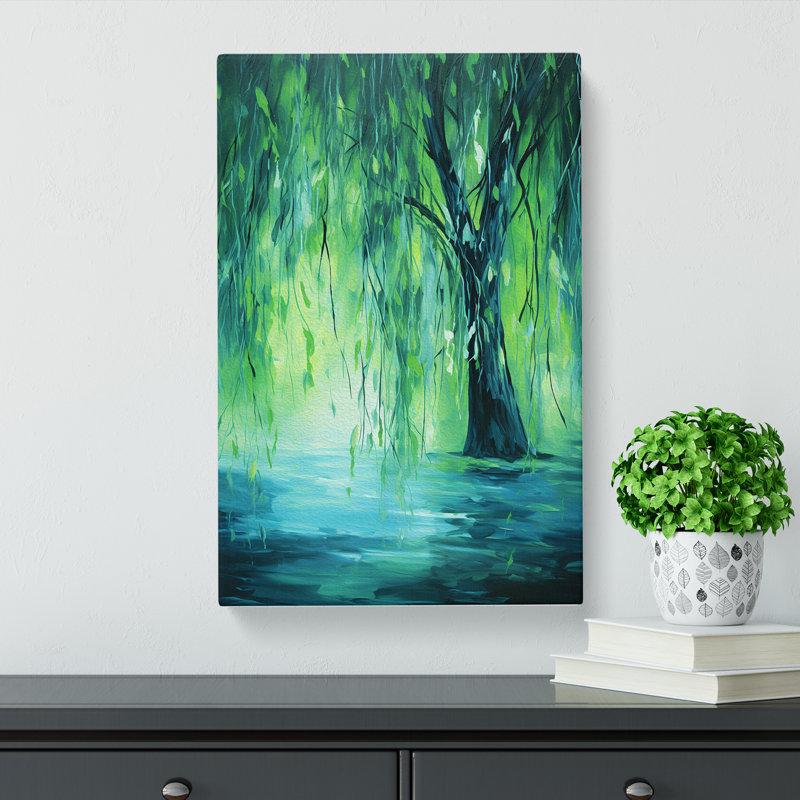 Weeping Willow Abstract - Wrapped Canvas, 60cm H x 40cm W x 3cm D