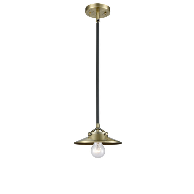 Luminaire suspendu conique à 1 lumière Gault, Bronze huilé, Bronze huilé, DEL