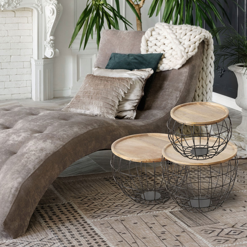 Ensemble de table tambour 3 pièces