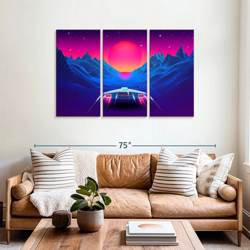 Kelan Synthwave Adventure, 36" H x 57" W