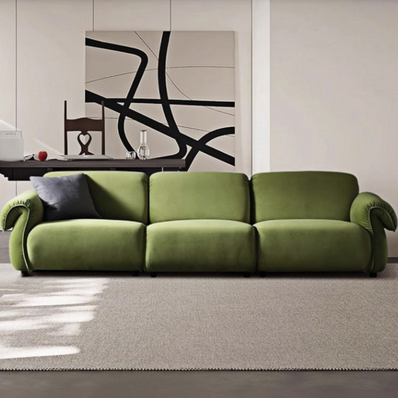 Petit canapé minimaliste de style crème, Vert