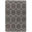 Slone Wool Geometric Area Rug in Gray-1592921493