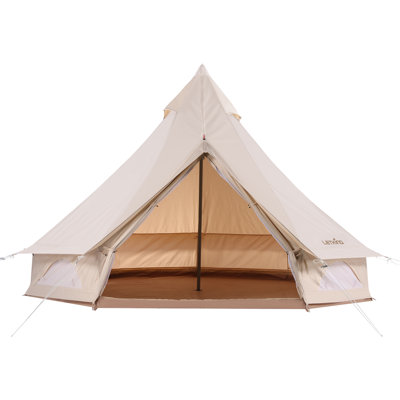Canvas Bell Tent 100% Cotton in Dia Waterproof Canvas Camping Tent