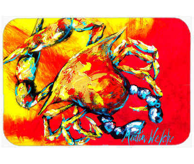Crab Hot Dang Glass Cutting Board