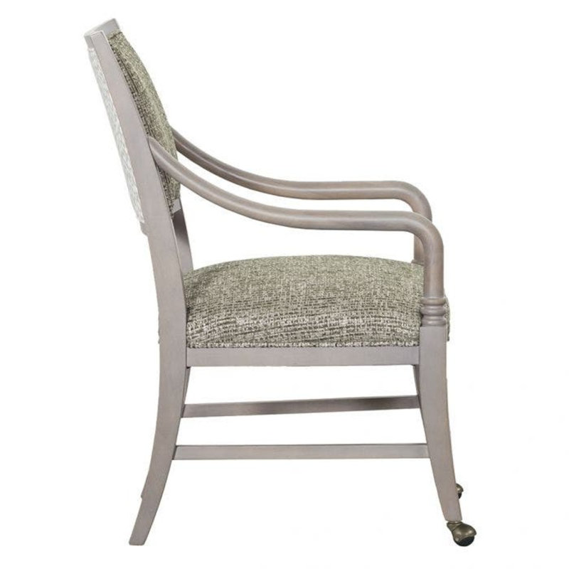 Big Sur Solid Wood Arm Chair with 4 Casters, Walnut, 8789 Indigo