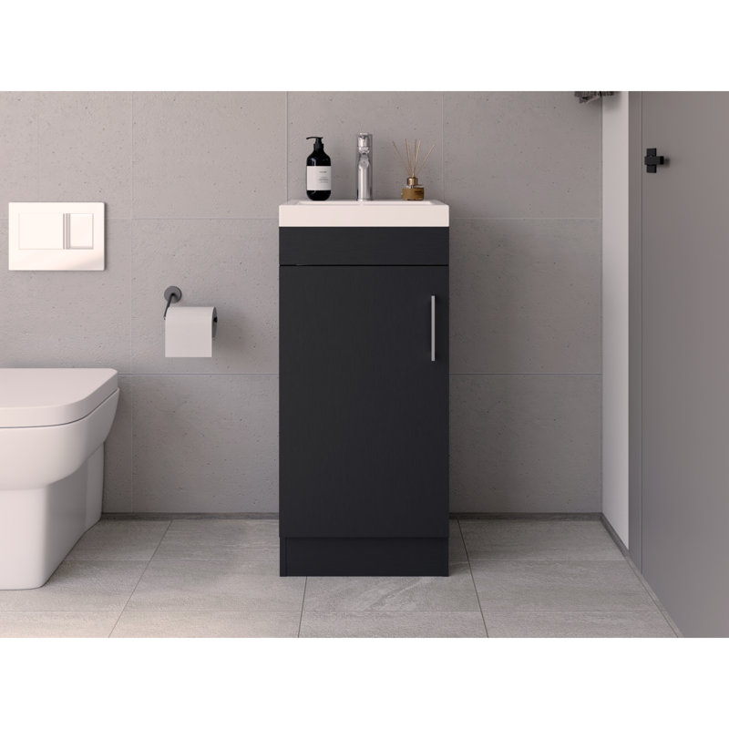 Lavabo pour salle de bain Jozz, noir