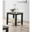 Table de bout simple en bois d'hévéa