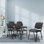 5 chaises de salle d'attente, chaises de salle de conférence empilables