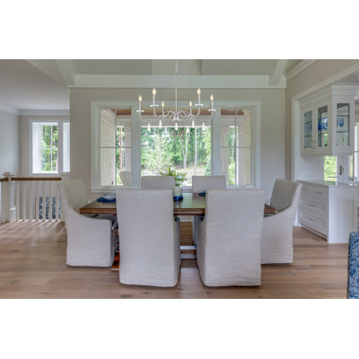 Toussant 
Brushed Nickel 6 Light Chandelier