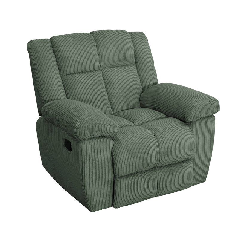 Krugg 40" Wide Comfy Corduroy Armchair Manual Recliner