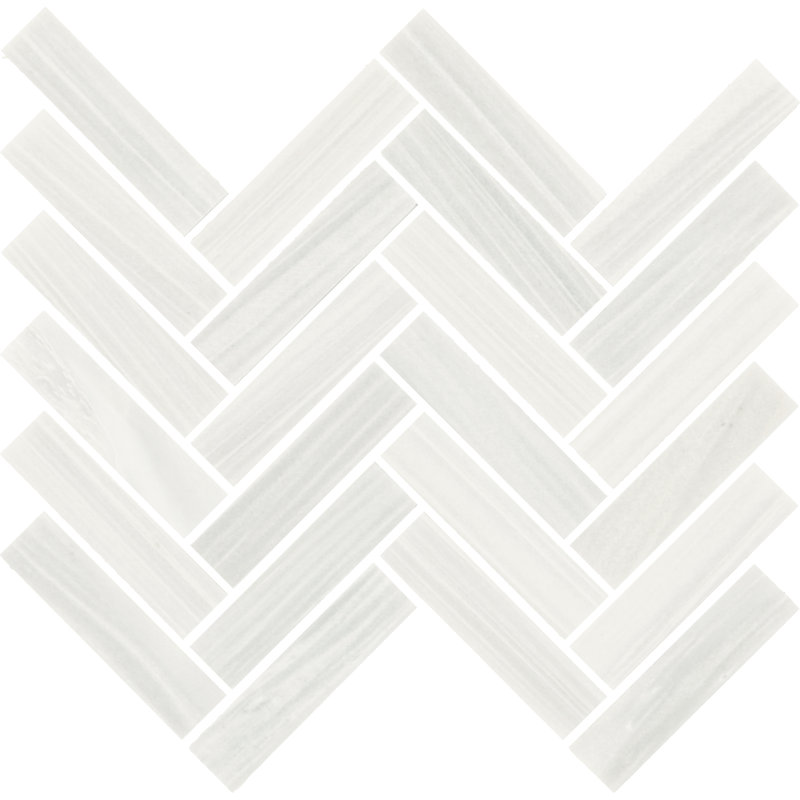 Daltile Fonte 1 x 4 Herringbone Mosaic (10 PC Per Carton) (6.50 SQFT Per Carton), Gray