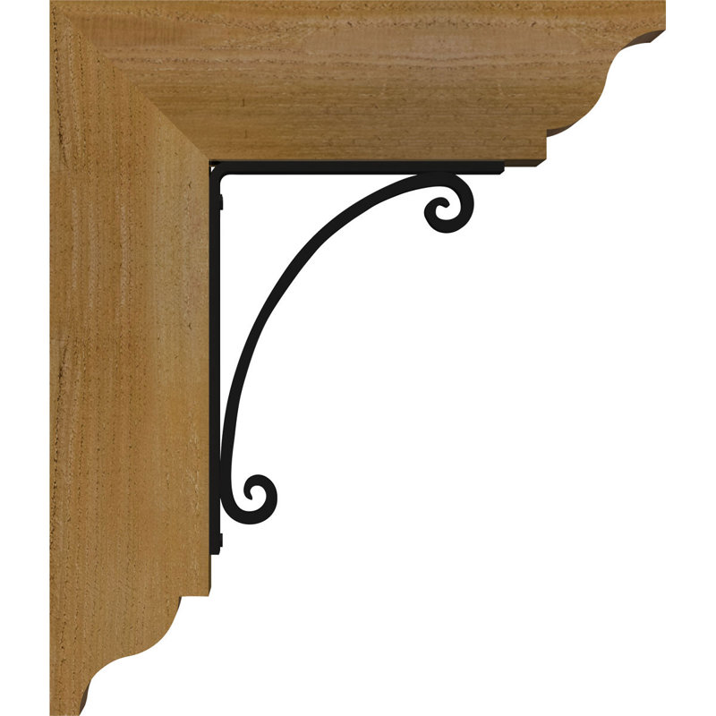 Support de fer traditionnel 4 po Legacy, H 16 po x P 13 1/2 po, Cèdre rouge de l'Ouest l 4 po x T 4 po (sciage br