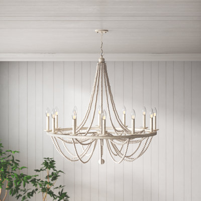 Speier 12-Light Wagon Wheel Chandelier