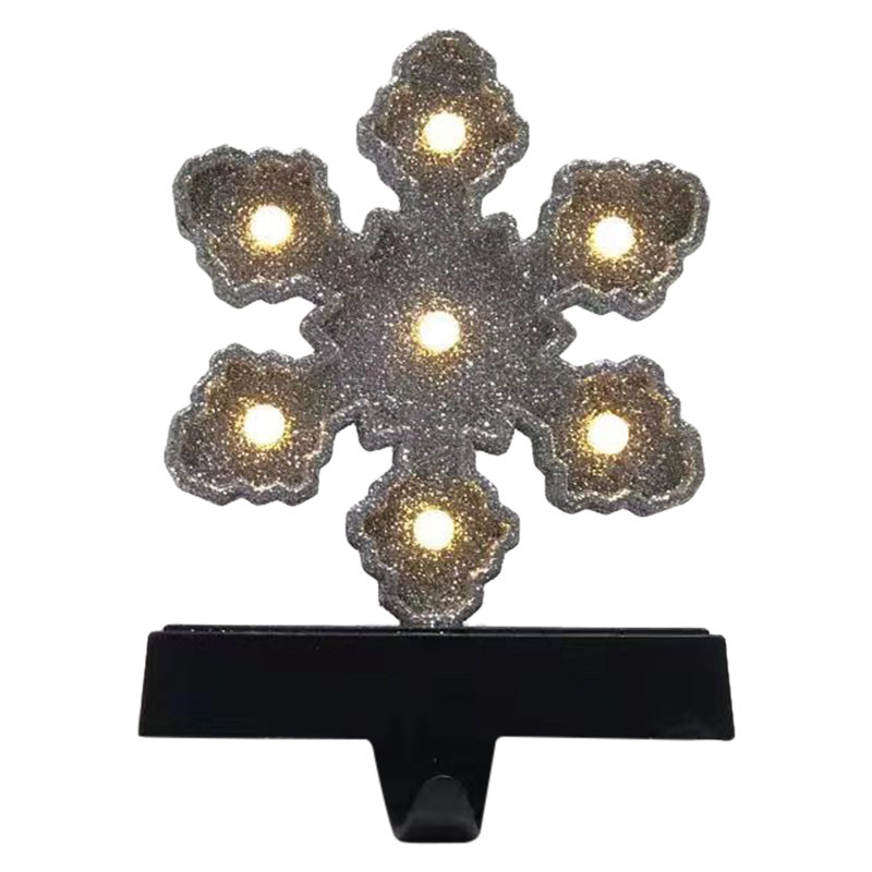 Porte-chaussette de Noël flocon de neige 7 pi