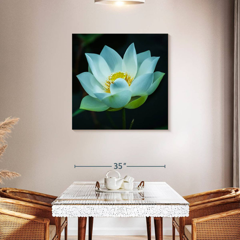 Harnek Lotus At Dawn, 36'' H x 36'' W