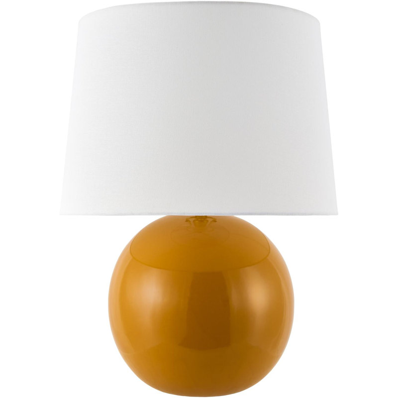 Lampe de table sphérique Havrilka, Orange