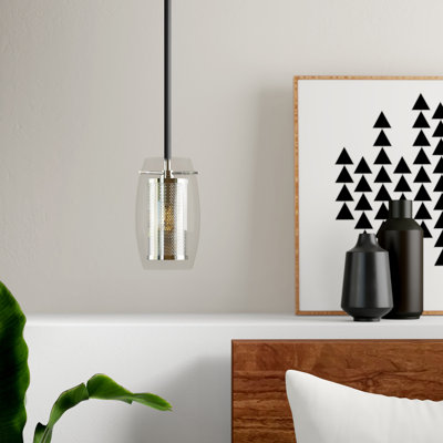 Luminaire suspendu géométrique simple à 1 lumière